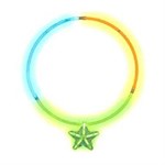 Светящееся ожерелье с кулоном Звезда