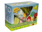 Забавная ферма Набор карнавальных аксессуаров и предметов сервировки праздничного стола 6 персон