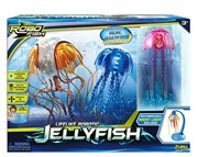 Электронная плавающая РобоМедуза JellyFish с аквариумом с зарядным устройством ночником розовая