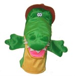 Домашний кукольный театр Перчаточная кукла с открывающимся ртом Крокодил