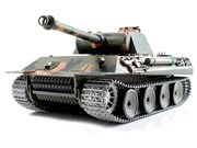 Радиоуправляемый танк Panther 1:16 пневмо пушка дым звук металлические гусеницы и шестерни Heng Long 3819-1 PRO
