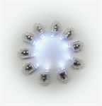 Набор светодиодов подсветки в воздушные шары белый свет 10 шт.