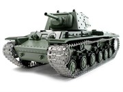 Радиоуправляемый танк KV-1 1:16 пневмо пушка дым звук металлические гусеницы и шестерни Heng Long 3878-1 PRO