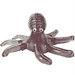 3D Crystal Puzzle головоломка Осьминог с подсветкой серый