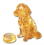 3D Crystal Puzzle головоломка Собака ретривер желтая