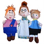 Кукольный театр Карлсон, который живёт на крыше Перчаточные мягкие игрушки 3 персонажа, Тайга