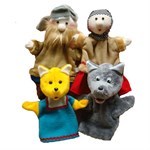 Кукольный театр Битый не битого везет Перчаточные мягкие игрушки 4 персонажа, Тайга