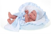 Кукла младенец Antonio Juan Munecas Леон в голубом 26 см