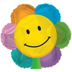Фольгированный воздушный шар 18" Фигура Цветок улыбка