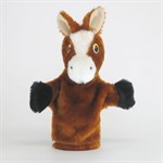 Домашний кукольный театр Перчаточная кукла Лошадка 22 см