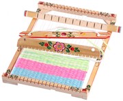 Набор для рукоделия Деревянный Ткацкий станок с росписью Пэлси