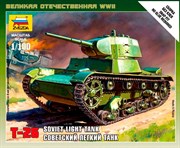 Т-26 Советский легкий танк сборная модель 1/100 Звезда 6113