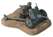 Немецкая противотанковая пушка Пак-36 с расчётом Сборная модель 1/72 Звезда 6114