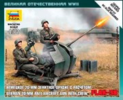Немецкое 20-мм зенитное орудие Flak-38 с расчетом Настольная военно-историческая игра Великая Отечественная Война 6117
