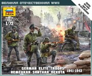 Немецкая элитная пехота Сборная модель солдатиков 1/72 Звезда 6180