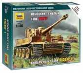 Тигр I Немецкий тяжёлый танк сборная модель 1/100 Звезда 6256
