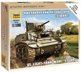 Стюарт Американский танк сборная модель 1/100 Звезда 6265