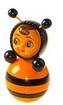 Игрушка для малышей Неваляшка Пчелка со звуком высота 22 см Котовск 6C-011