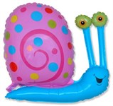 Воздушный шар 32" Улитка голубая