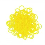 Плетение браслетов из резиночек Rainbow Loom Набор резиночек и С-клипс Желтый Yellow Рейнбоу Лум