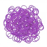 Плетение браслетов из резиночек Rainbow Loom Набор резиночек и С-клипс Фиолетовые Рейнбоу Лум