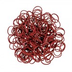 Плетение браслетов из резиночек Rainbow Loom Набор резинок и С-клипс Бордовые Burgundy Рейнбоу Лум