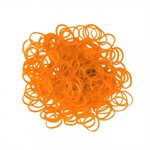 Плетение браслетов из резиночек Rainbow Loom Набор резинок и С-клипс Неоново-оранжевые Orange Рейнбоу Лум