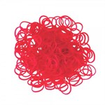 Плетение браслетов из резиночек Rainbow Loom Набор резинок и С-клипс Красные Red Jelly Рейнбоу Лум