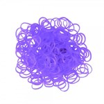 Плетение браслетов из резиночек Rainbow Loom Набор резинок и С-клипс Фиолетовые Purple Jelly Рейнбоу Лум
