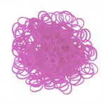 Плетение браслетов из резиночек Rainbow Loom Набор резиночек и С-клипс Фиолетовые светящиеся в темноте Рейнбоу Лум