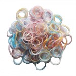 Плетение браслетов из резиночек Rainbow Loom Набор силиконовых резинок и С-клипс Микс блестящие Рейнбоу Лум