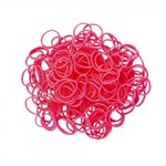 Плетение браслетов из резиночек Rainbow Loom Набор силиконовых резинок и С-клипс Неон Розовые Pink Рейнбоу Лум