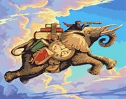 Картина с алмазными стразами на холсте В поисках хорошей книги