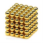 NEOCUBE Магнитный конструктор НЕОКУБ 6 мм 125 сфер золото