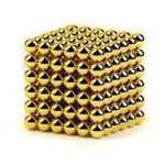 NEOCUBE Магнитный конструктор НЕОКУБ 7 мм 216 сфер золотой