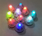 Набор светодиодов подсветки в воздушные шары разноцветные мигающие 10 шт.