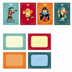 Пригласительные открытки Пираты