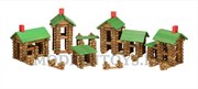 Деревянный конструктор Строительный набор Домик из бревнышек 450 элементов