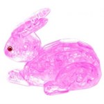 3D Crystal Puzzle головоломка Кролик розовый