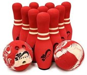 Игровой набор для игры в Боулинг в сумке Кегли 34 см