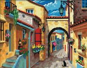 Картина раскраска по номерам Городской пейзаж KSG