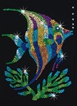 Мозаика из блесток Рыба Sequin Art KSG