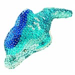 Набор для детского творчества Объемная фигурка с блестками Дельфин 3D Sequin Art KSG