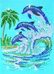 Мозаика из блесток и бусин Дельфины Sequin Art KSG