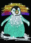 Мозаика из блесток Пингвин Junior Sequin Art KSG