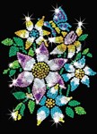 Мозаика из блесток Цветы Sequin Art KSG