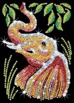 Мозаика из блесток Слон Sequin Art KSG