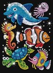 Мозаика из блесток Обитатели моря Junior Sequin Art KSG