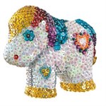 Набор для детского творчества Объемная фигурка с блестками Пони 3D Sequin Art KSG