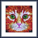 Мозаика из блесток Котенок Sequin Art Zoom KSG